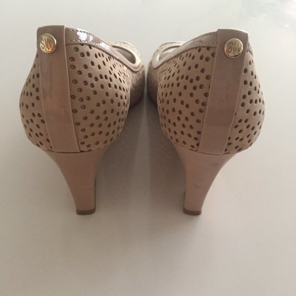 Stuart Weitzman Peep Toe Wedge Heels - Picture 3 of 7